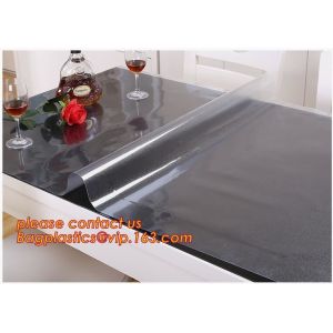 Custom transparent tablecloth soft plastic tablecloth waterproof and oil proof,