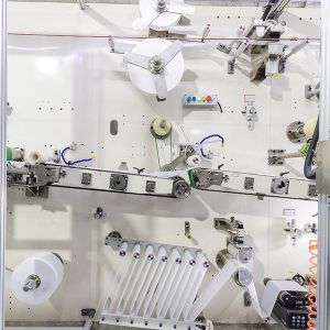 Small Scale Sanitary Napkin Making Machine 380V 50HZ Ladies Pad Manufacturing