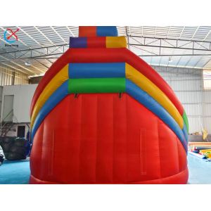 Customized LEGO Block Splicing Inflatable Bouncy House With Slide Combo For Kids