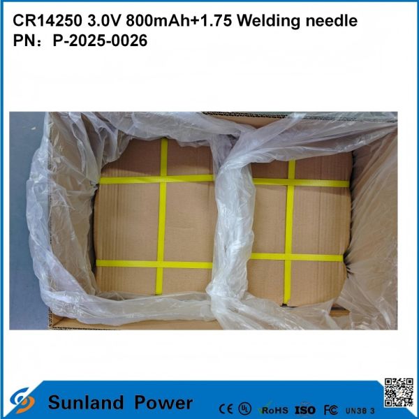 CR14250 3.0V 800mAh+1.75 Welding needle can be used for Smart metering water meters electricity meters gas meters memory backup CMOS memory RTC real