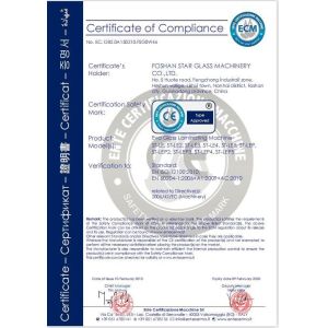 Vertical Glass Edging Machine with 1700*1000*1600mm Size and Round Corner