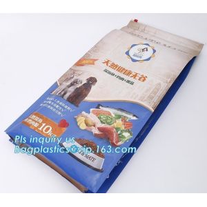 Manufacturer 2kg odm oem slider flat bottom bag dog cat wholesale custom pet