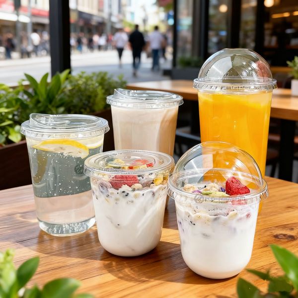 Quality Commercial customization U-Shape Disposable Smoothie Cups for Modern Beverage Brands wholesale