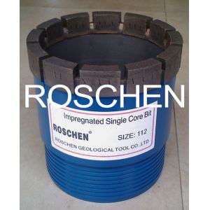 Impregnated Casing Concrete Core Drill Bit / BW NW HW Diamond Casing Shoes Bits