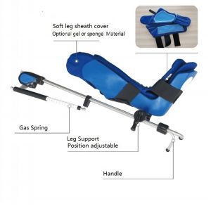 Stirrup Type Surgical Prep Leg Holder Pneumatic Lithotomy Legs Mounting Bracket With Adjustment Range
