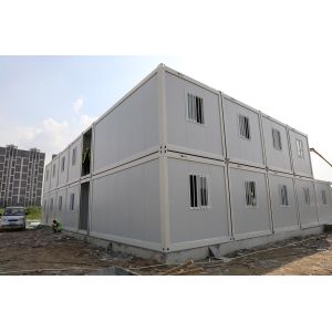 Modular 20ft Container House Prefabrikasi Kantor Kantor Pra-Built Container