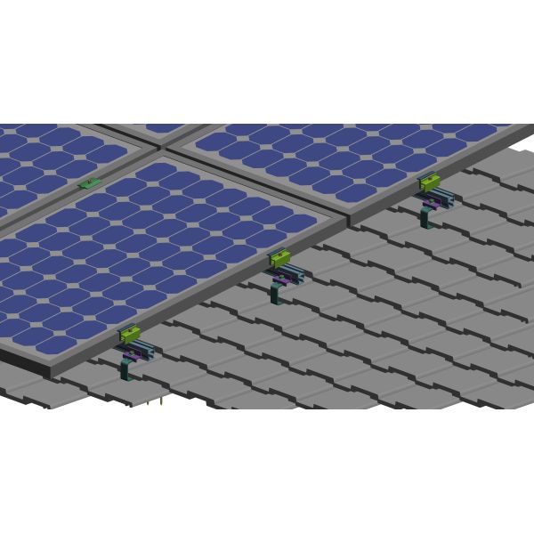 Quality Simplified Home Anodized Aluminum Solar Rooftop Structure wholesale