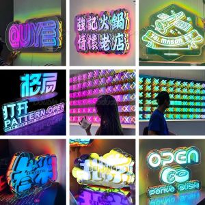 Customized LED Letter Abyssal Mirror Light for Magic Mirror Infinity Mirror Logo