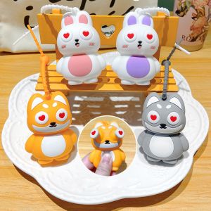 Customized Foam Keyring Cartoon Silicon Embossed Llavero PVC Keychain Gift Cute