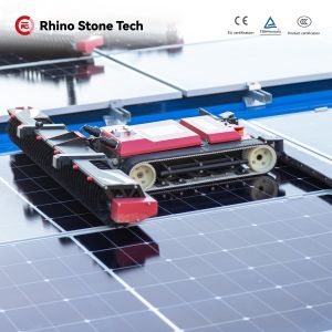 Automatic Remote Control Solar Panel Cleaning System Crawler Robot for PV Power