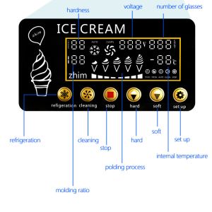 20L/H Automatic Soft Serve Ice Cream Machine for Business Prices Mix Hopper 4Lx2