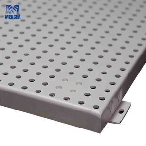 Customized Aluminium Curtain Wall Punched Plate Cladding Facade