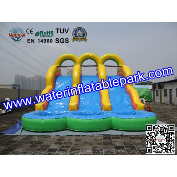 Quality 18OZ PVC  Fun Adult Inflatable Water Slides Rentals For Event And Party wholesale