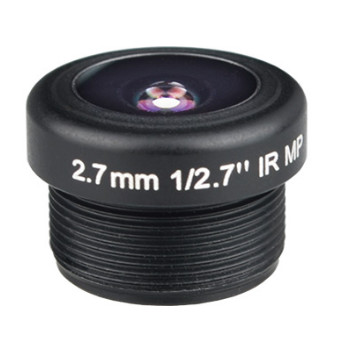 1/2.7" 2.7mm F2.2 3Megapixel M12x0.5 mount 180degree wide angle lens for