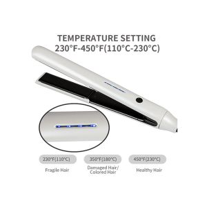 Portable 2 In 1 Hair Straightener And Curler Ceramic Plate With LED Display