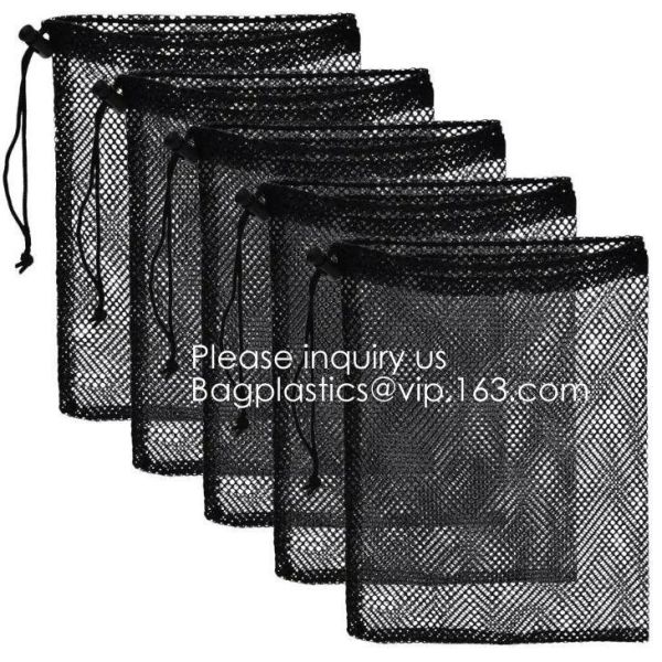 Mesh Laundry Bag Heavy Duty Drawstring Bag, Factories, College, Dorm, Travel