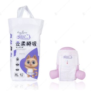 OEM ODM Elastic Waist Child Dry Disposable Baby Diaper Soft Absorbent