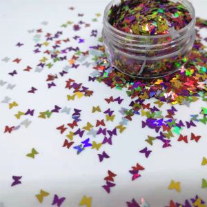 Add a Touch of Glam to Your Nails with Multi Colors Butterfly Glitter Mix Other