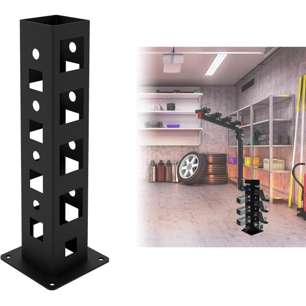 Quality Heavy Duty Ground Mount Hitch Receiver 1" 1.25" 2" Rack Collector Hitch Holder Hitch Storage Base wholesale