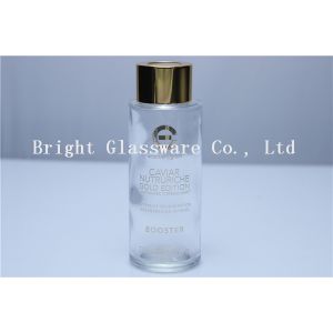 Custom Logo Glass Diffuser Bottles With Gold Screw Cap