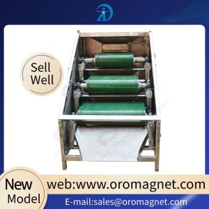 4- 10T 3 Layers Magnetic Roller Separator, Metal Separation Equipment 1.5KW for