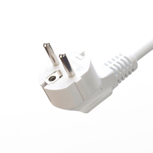 White 220V Euro Power Strip Surge Protector for Software Reengineering 3 Outlets 6ft Power Cord and Customized Support