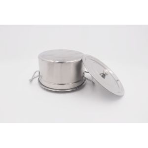 0.194cbm 4pcs Induction Stainless Steel Stock Pot With Lid