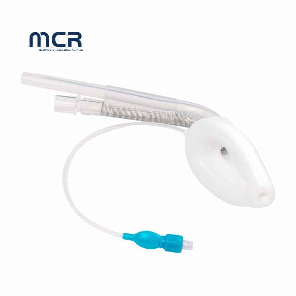 Medical Double Lumen Laryngeal Mask Airway With Soft Silicone Cuff For