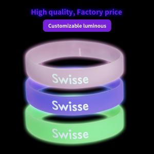 Cheap Gift Printed Silicone Wristbands 1-5mm Width Custom Bracelets With Logo for sale