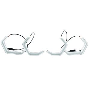 Cheap 79mm LED Halo Ring For Headlights DRL Angel Eye White U Shape for sale