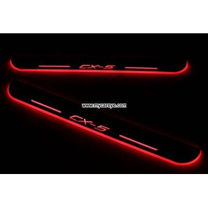 Mazda CX-5 car side step sill door moving scuff plate LED Lights for sale