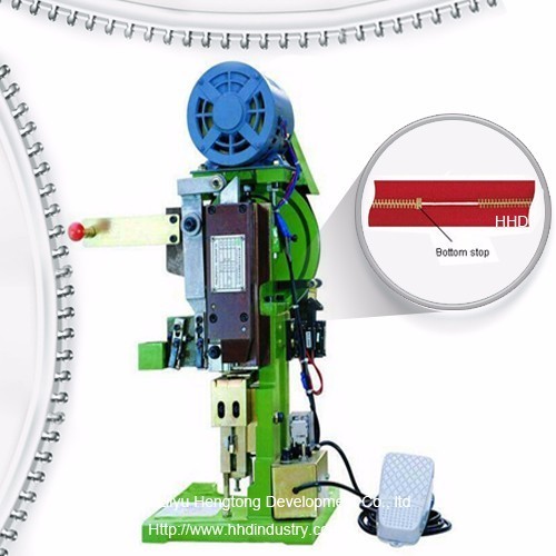 220V Semi Automatic Metal Zipper Bottom Stop Machine with High-Strength Steel