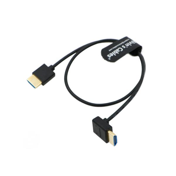 Quality 8K 2.1 HDMI Cable High Speed For Atomos Ninja V Monitor Straight To Down Angle HDMI Cord For Z CAM E2/Sony FS5/FS7 wholesale