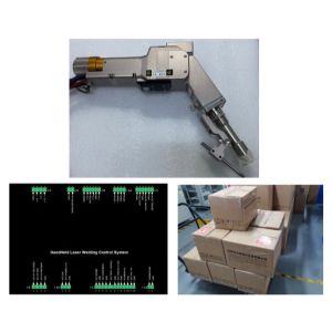 Handheld Double Wobble Laser Welding Head with 60° and 45° Reflective Lenses