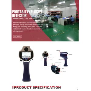 Lightweight Portable Bomb Detector 3 Inch IPS Screen For Police / Army / Airport