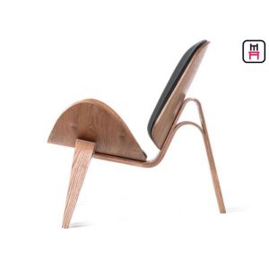 Wood Lounge Shell Single Sofa Chair For Office / Home / W87 * D76 * H75 / SH39cm