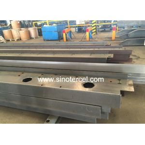 Customized 3 Axle Flatbed Semi Trailer 6880mm 1310mm Wheel Base