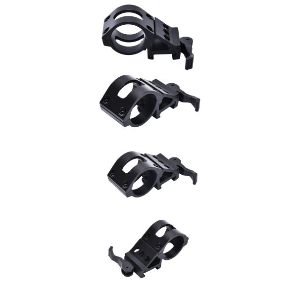 Quick Detachable Scope Mount 30mm Offset Ring for 21mm Side Mount in Matte Black