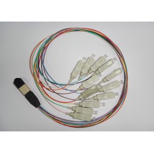 Data transmission PC , UPC MPO Simplex Fiber Optic Patch Cord with SC connector