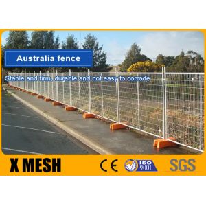 Pre Galvanized 2400x2100mm Temporary Fence Mesh Australia Standard With Base