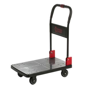 One Hand Folding SILENT Foldable Cart Trolley 180kg Polypropylene Deck