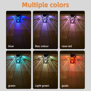 Rectangle IP65 Waterproof Solar Wall Light Monocrystalline panel For Outdoor