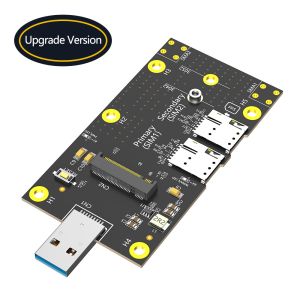 Cheap NGFF M.2 To USB 3.0 Adapter With Dual NANO SIM Card Slot For 3G / 4G / 5G Module for sale