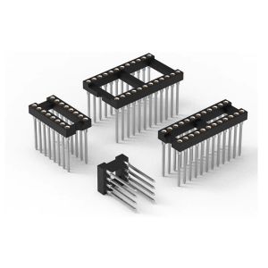 Machined Round Pin Header SMT Type PCB H3.0mm 6 Pin - 64 Pin IC Socket