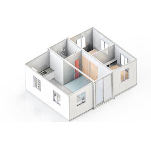 Customizable 40ft Expandable Container House With Gypsum Board Covering 20ft