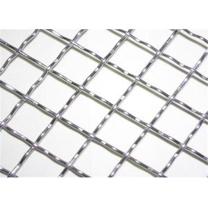 2.5mm Square Hole Woven Gi Crimped Wire Mesh