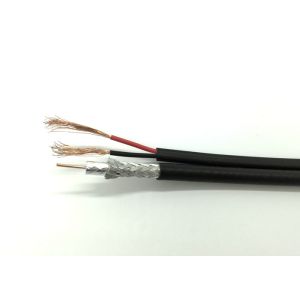 RG59B/U+2x0.75mm² Siamese Coax Cable Transfer Power and Video Signal for CCTV