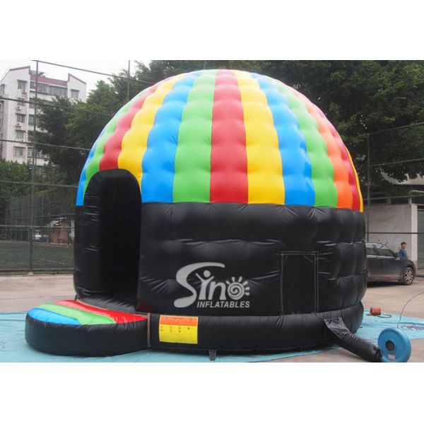 Kids N adults party inflatable disco dome bouncy castle made of lead free pvc tarpaulin