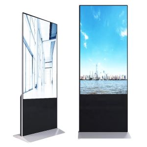50 Inch Free Standing Digital Signage Touch Screen Subway freestanding kiosk
