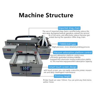 4060 Flatbed Printer High-Precision Digital Printing Machine for Multiple